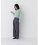 ＜EC限定カラー：ライトグリーン＞＜ちょうど、いい服＞品よく、ゆるく。スキッパーニット