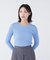 〈NAVY NAVY〉レース襟取り外し2WAYリブニット