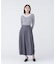 〈NAVY NAVY〉 裾幅調整ができるスカートみたいなワイドパンツ