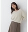 ＜ちょうど、いい服＞柔らか、ほおずりフォックス混ニット　26AW