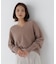 ＜ちょうど、いい服＞柔らか、ほおずりフォックス混ニット　26AW