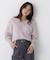 ＜ちょうど、いい服＞柔らか、ほおずりフォックス混ニット　26AW