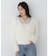 レースドッキングカシュクールニット