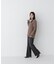 モールケーブルVネックニット