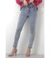 ◆ボタンフライハイウエストスキニ－デニム