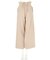 ◆麻調合繊フロントボタンタックワイドパンツ