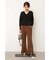 《Sシリーズ対応商品》フロントスリットフレアパンツ