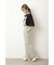 《Sシリーズ対応商品》フロントスリットフレアパンツ