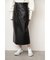 《Sシリーズ対応商品》◆フェイクレザーペンシルスカート