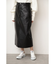 《Sシリーズ対応商品》◆フェイクレザーペンシルスカート