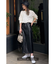 《Sシリーズ対応商品》◆フェイクレザーペンシルスカート