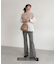 ◇《Sシリーズ対応商品》内スリットベルボトムデニムパンツ