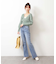 ◇《Sシリーズ対応商品》内スリットベルボトムデニムパンツ