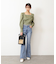 ◇《Sシリーズ対応商品》内スリットベルボトムデニムパンツ