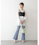 ◇《Sシリーズ対応商品》内スリットベルボトムデニムパンツ