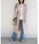 ◇《Sシリーズ対応商品》内スリットベルボトムデニムパンツ
