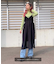 ◇《Sシリーズ対応商品》内スリットベルボトムデニムパンツ
