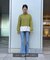 ◇《Sシリーズ対応商品》内スリットベルボトムデニムパンツ