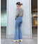 ◇《Sシリーズ対応商品》内スリットベルボトムデニムパンツ