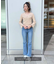◇《Sシリーズ対応商品》内スリットベルボトムデニムパンツ