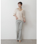 ◇《Sシリーズ対応商品》内スリットベルボトムデニムパンツ