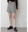 《Sシリーズ対応商品》ハイウエスト千鳥柄ショートパンツ