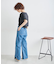 [Sシリーズ対応商品]ウエスト断ち切りワイドデニムパンツ