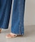 [Sシリーズ対応商品]ウエスト断ち切りワイドデニムパンツ
