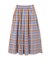カラーチェックタックフレアスカート