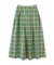 カラーチェックタックフレアスカート