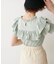 スクエアヨークフリル半袖カットソー