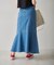 追加  パネル切替マーメイドデニムスカート