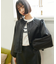 ＜SET UP対応＞フェイクレザーノーカラーボリュームスリーブジャケット
