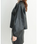 ＜SET UP対応＞フェイクレザーノーカラーボリュームスリーブジャケット