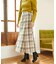 [Sシリーズ対応商品]ツイードチェックマーメイドスカート