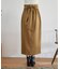 バックリボンフロントスリットナロースカート