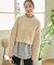 ワイドスリーブショート丈ニット