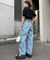 追加  デニムエッグパンツ