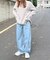 追加  デニムエッグパンツ