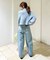 追加  デニムエッグパンツ
