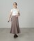 追加  [Sシリーズ対応商品]配色ステッチバックレースアップスカート