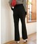 [Sシリーズ対応商品]起毛ストレートフレアパンツ