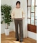 [Sシリーズ対応商品]起毛ストレートフレアパンツ