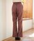 [Sシリーズ対応商品]起毛ストレートフレアパンツ