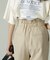 ［SET UP対応］[低身長サイズ／Sシリーズ]ハイウエスト太ベルトストレートパンツ