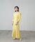［イエローカラーWEB限定］マルチWay袖スリットティアードワンピース