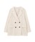 麻調合繊ダブルブレストジャケット