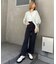 追加[低身長サイズ／Sシリーズ]ハイウエストストレッチフレアデニムパンツ
