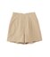 ハイウエストギンガムショートパンツ