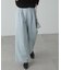 [低身長サイズ／Sシリーズ]2Wayサス付きハイウエストタックワイドデニムパンツ